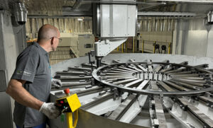 Precision machining of bearings on Unisign portal CNC machine