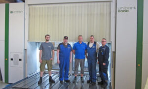 Uniport 6000, CNC machining for machining parts for debarkers