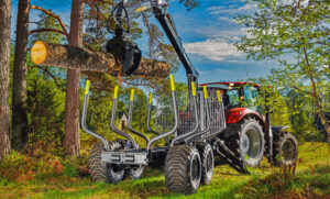 Machining of vehicle frames for foresty equipment