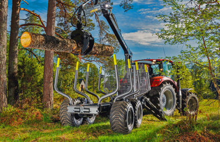 Machining of vehicle frames for foresty equipment