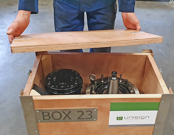 Rental system for machining heads - Unisign Machine Tools
