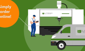 Online ordering of spare parts and services for Unisign CNC machines