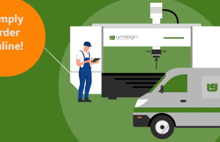 Online ordering of spare parts and services for Unisign CNC machines